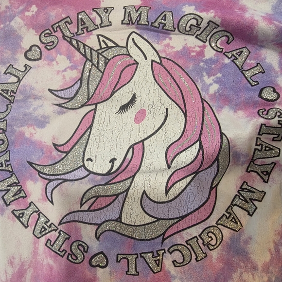 Tie-Dye Unicorn Hoodie and Pants Set - Picture 5 of 8